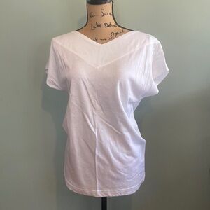 Classic White Women's V-Neck Tee